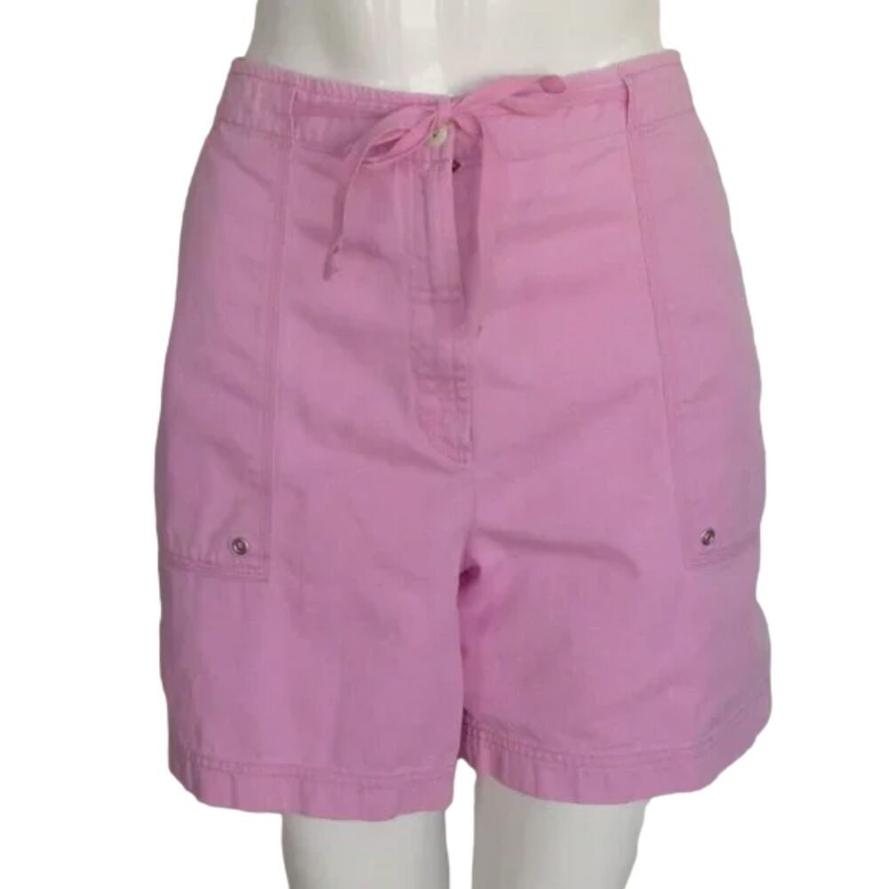 LAUREN RALPH LAUREN Shorts, 14, Pink, HIgh waist, Pockets, Zipper w/drawstring
